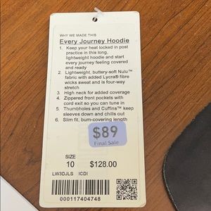 Lululemon Every Journey hoodie